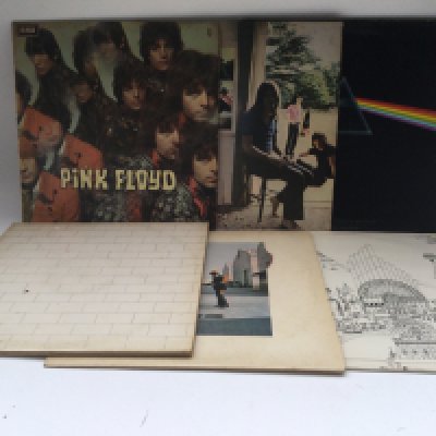 Six Pink Floyd LPs comprising 'Piper At The Gates Of Dawn', 'Ummagumma', 'The Wall' and others including a Canadian pressing of 'Dark Side Of The Moon'.