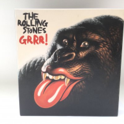 A limited edition and numbered Rolling Stones 'Grrr!' 5LP box set and book.