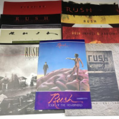 Nine Rush tour programmes.