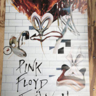 Two vintage Pink Floyd posters for 'The Wall', both approx 47cm x 69cm.