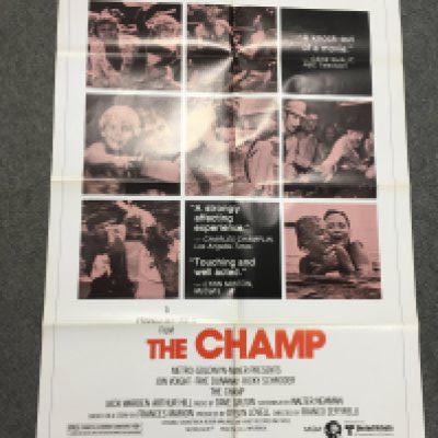 Six film posters comprising The Champ, What Did You Do In The War Daddy?, Toy Tiger, Cheetah And Friends, The Christmas That Almost Wasn't and Chu Chu And The Philly Flash. All folded, some condition issues.