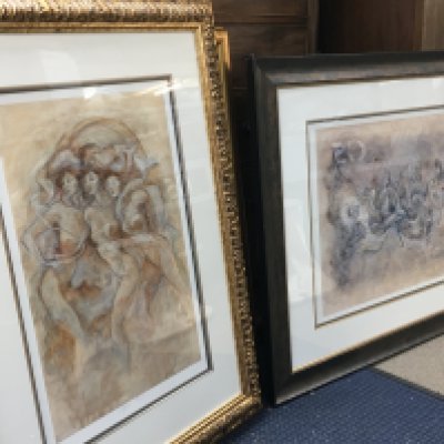 A Collection of modern signed prints of works by Joy Kirton Smith . Frame dimensions 106x88cm ,79x105cm ,80x96cm .This lot cannot be posted