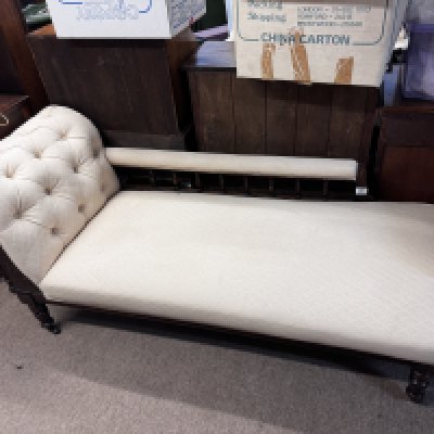 A Victorian upholstered chaise. 170cm x 68cm.- NO RESERVE