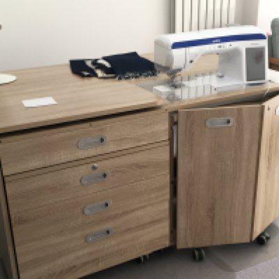 A Modern Brother VQ4 sewing machine Innov.is with work station only ever lightly used.