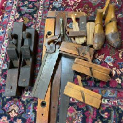 A small collection of woodworking tools etc. NO RESERVE