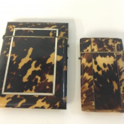 Tortoiseshell visiting card cases, postage category B