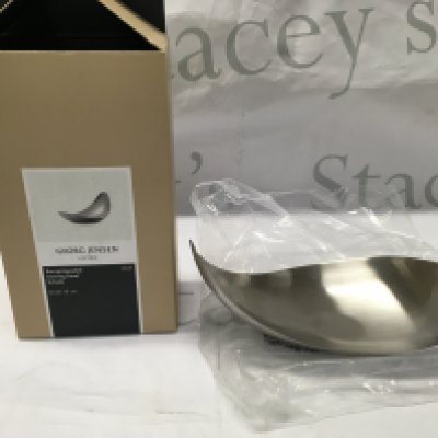 A Georg Jensen boxed steel dish.