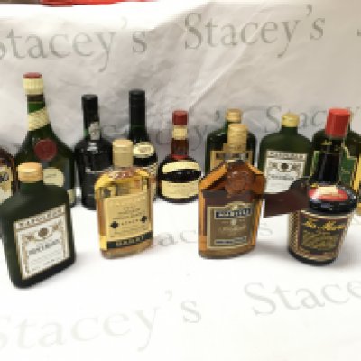 A Collection of spirits including Benedictine, Sainsburys french brandy, Martell VS fine cognac, Tia Maria, Jean Louis Barat Napoleon french brandy etc. this lot cannot be posted
