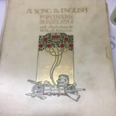 A song of the English by RVdyard Kipling limited edition 321 with illustrations by W.Heath Robinson .