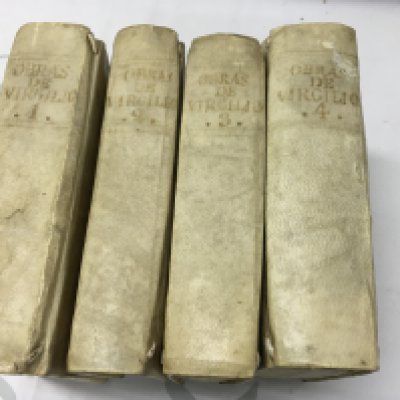Four volumes of the works of Virgil published in 1787 by Joseph de Jauregui .