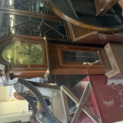 A modern tempus fugit grandfather clock