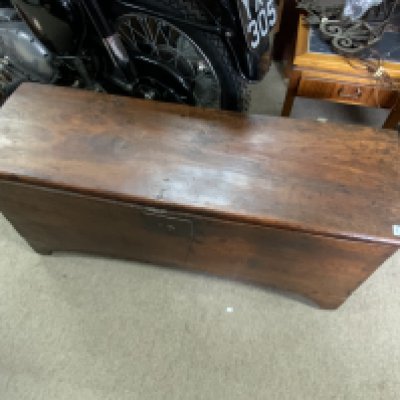 A 17th Century Elm and oak trunk. 112cm x 37cm