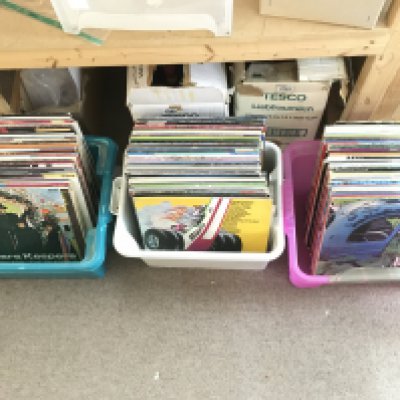 Three crates of LP records including Cliff Richard, Gene Pitney, the Hollies, Rod Stewart etc