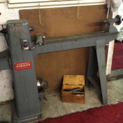 A Union Jubbilee lathe with a box of accessories good condition Viewing by appointment sold in situ buyer to collect RM15 South Ockendon.