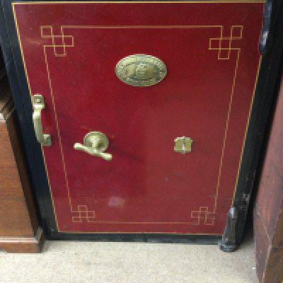 A Birmingham safe with applied plaque.