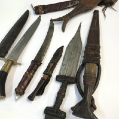 An Antique Tuareg West African dagger and other conforming African daggers