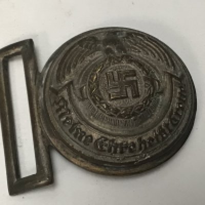 A German Third Reich Waffen SS officers belt buckle.