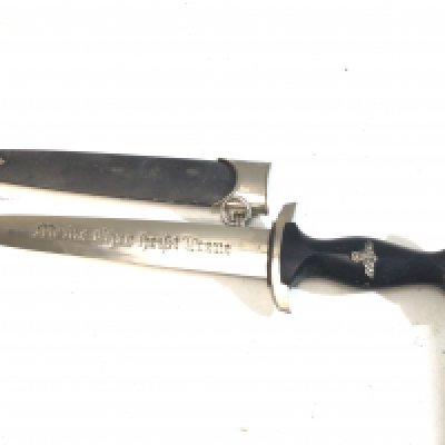 A German Third Reich SA Honour dagger with engraved blade Blackshaw finish RZM M7/14