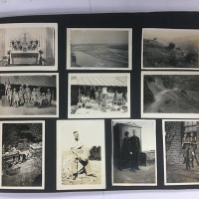 Three albums containing WW2 photographs of India, Afghanistan and other areas.