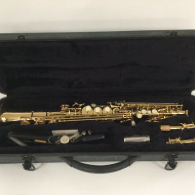 A J Michael Soprano saxophone, serial number 00-00003 with Yanagisawa mouthpiece and accessories. Comes supplied with a fitted carry case. Has recently been professionally serviced.