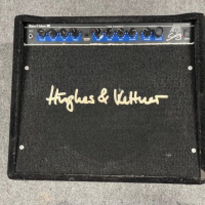 A Made in Germany Hughes and Kettner ATS 60 Guitar Amplifier with Eminence speaker in fair condition. Not seen working. PAT Tested 2018 Stored since