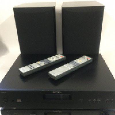 A Rotel RA-11 Amplifier, Rotel RCD-12 CD player and a pair of Focal Aria 906 bookshelf speakers. Comes with two remote controls and leads.