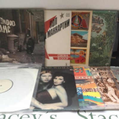 A collection of approx 30 plus rock and pop LPs by various artists including Fleetwood Mac, Bryan Adams, Free and others. Includes a white label Duanne Allman LP, a promo etc.