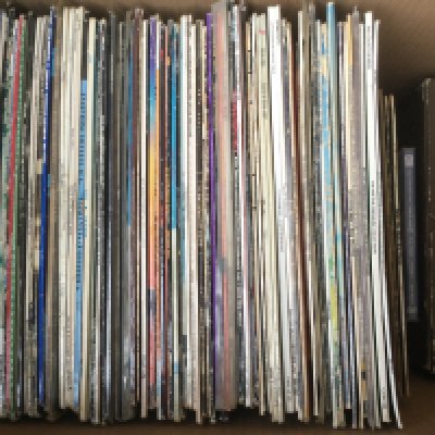 A box of LPs and 10" discs by various artists including Howlin Wolf, The Who, John Lee Hooker and others plus a Beat Generation CD box set.