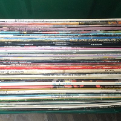 A collection of LPs and 12" singles by various artists including Cream, Poco, Chicago and others.