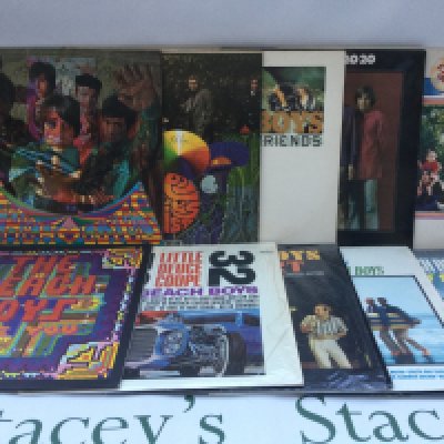 Two bags containing 20 1960s pop and rock LPs by various artists including The Hollies, The Beach Boys, The Searchers and others. Includes some US pressings.
