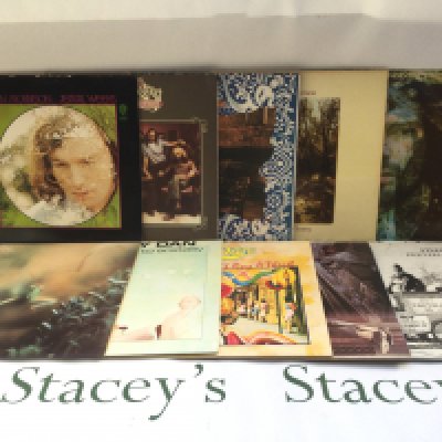 Ten rock and pop LPs by Steely Dan, Van Morrison, The Doobie Brothers and The Allman Brothers.