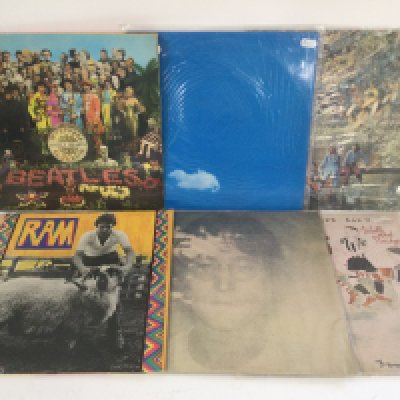 Twelve Beatles and solo LPs including 'Ram', 'Walls & Bridges', 'Venus & Mars' and others.