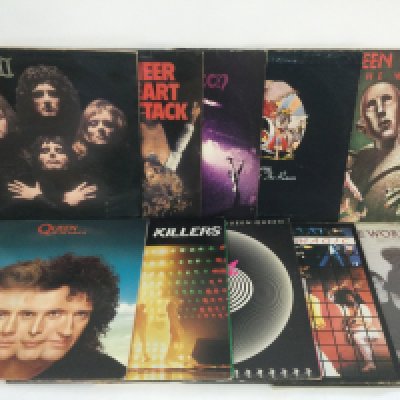 Ten Queen LPs comprising 'Sheer Heart Attack', 'A Day At The Races' and others.