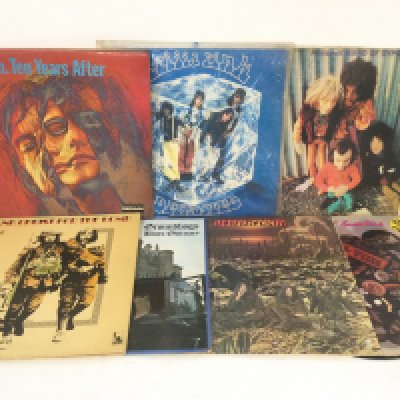 15 rock LPs by various artists including Jimi Hendrix, Ten Years After, Frijid Pink, Groundhogs and others. Includes early UK pressings.