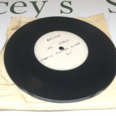 A white label punk 7" single 'Anti CND' by Joe Public.
