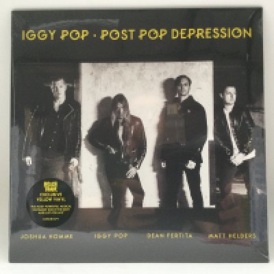 A sealed limited edition yellow vinyl Iggy Pop 'Post Pop Depression' LP.