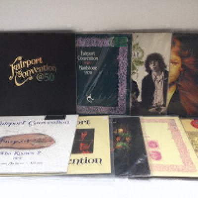 Nine Fairport Convention and related LPs including 'Maidstone 1970', 'Riding For The Moon' and others including some 180g vinyl pressings.
