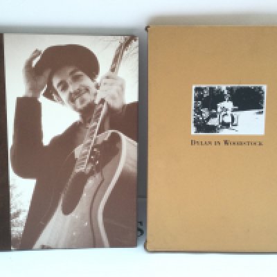 A limited edition 'Dylan In Woodstock' book signed by the author Elliott Landy, numbered 445/1750.