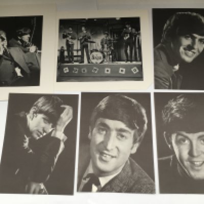 A collection of Beatles ephemera comprising early 1960s press photos and publications.
