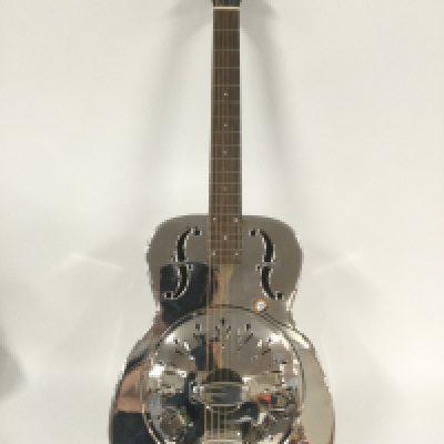 A Vintage resonator guitar fitted with a Soho transducer. Comes supplied with a hard carry case.