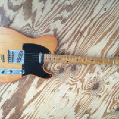 A Tokai breezysound Tele style electric guitar. Has been modified and fitted with Joe Barden pickups (not wired in) and Grover tuners. The original factory pickups are also included in this lot. No case.