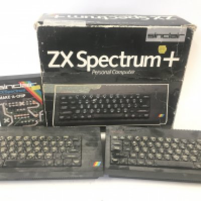 3 x Sinclair ZX Spectrums +. 1 is Boxed. No Reserve.