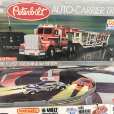 A Boxed Remote Truck and a Matchbox Power Track. (2).