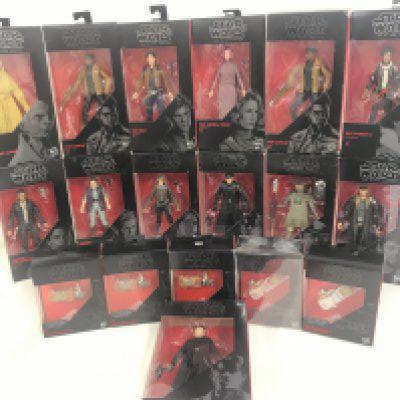 A Collection of Boxed Star Wars Black Series Figures.