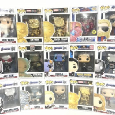 A Collection of Funko Pop Figures. All Marvel.