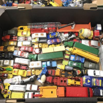 2 Boxes Containing playworn Diecast. No Reserve.