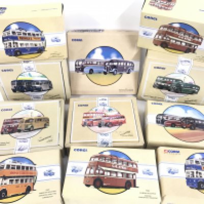 A Collection of Boxed Corgi Classics. All Buses.