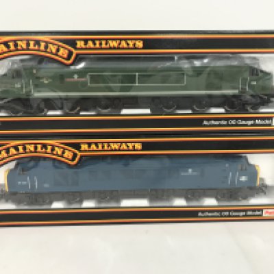 2 Boxed Mainline 00 Gauge Locomotives. A Type 4 1CO-CO1 Diesel Locomotive #37-050 and a Class 45 1CO-CO1 Diesel Locomotive #37-051.