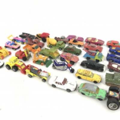 A Collection of Playworn Diecast Including Hotwheels. Matchbox. Corgi. Etc,