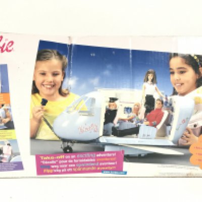 A Boxed Barbie Airplane. Parts Missing.